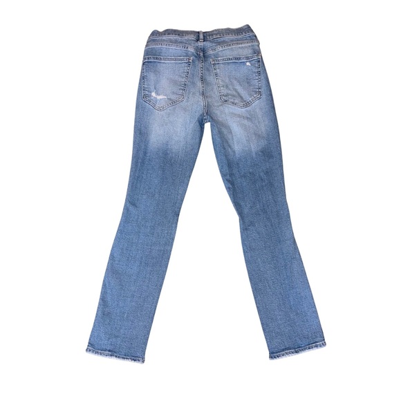 GAP | High Rise Vintage Slim Jeans | Distressed Light Wash Denim | Size 26 - Picture 4 of 4